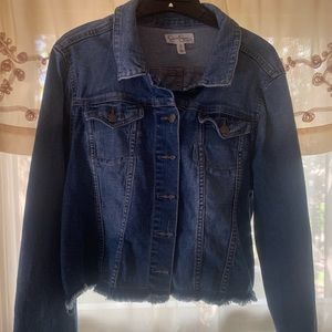 Jessica Simpson Denim Maternity Crop Jacket